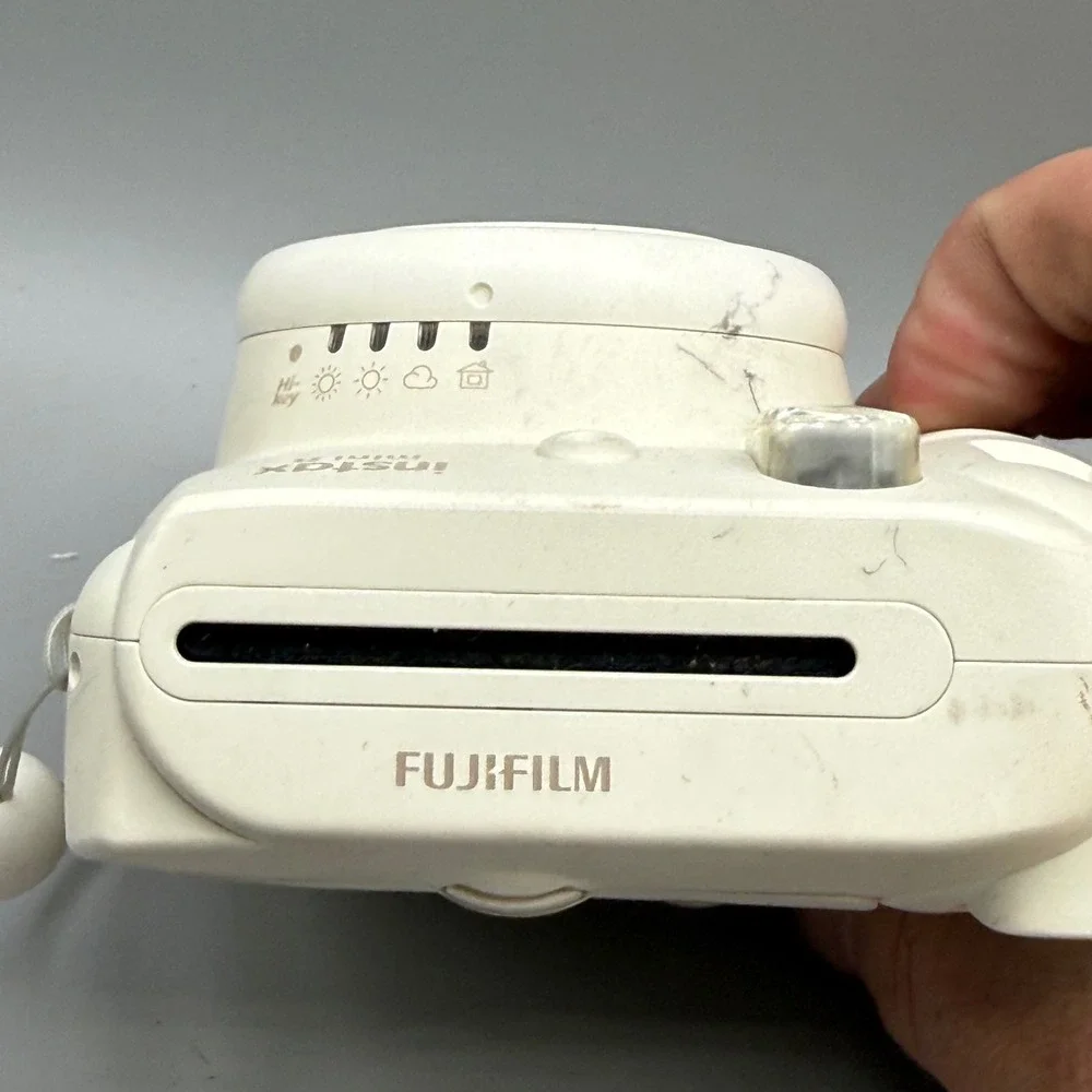 Fujifilm Instax Mini 8 Instant Film Camera White Vintage Lightweight